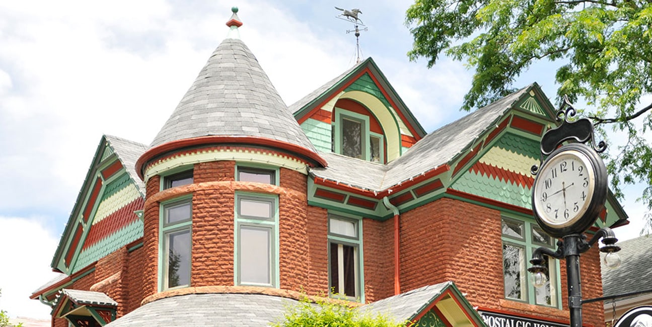 Brick Victorian style house in Denver