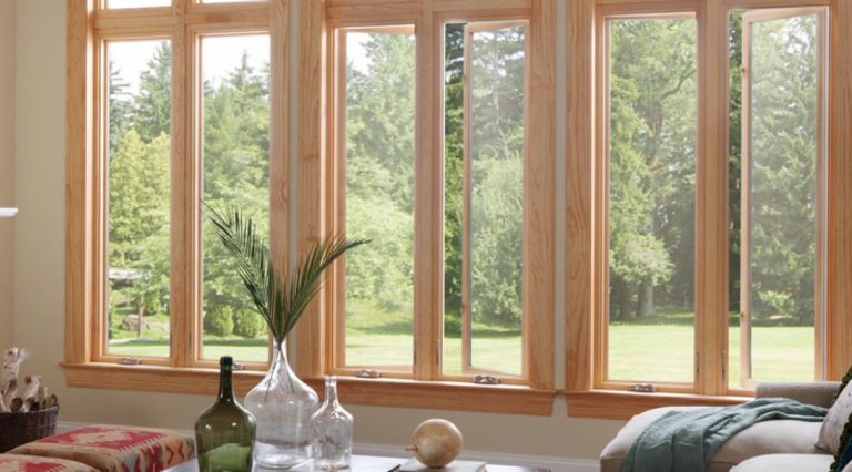 Natural Wood casement windows
