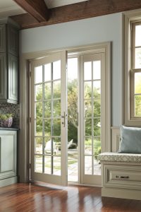 French door looking out to yard