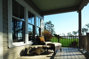 Front patio with new windows
