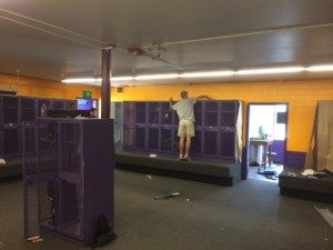 Vivax Pros painting locker room