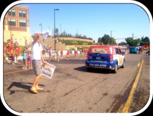 Vivax Pros vehicle in parade