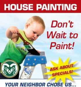 Baby with paint brush