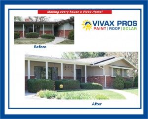 Before and After painted exterior house
