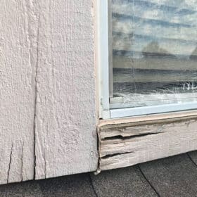 close up of siding near window that needs replacement Vivax Pros
