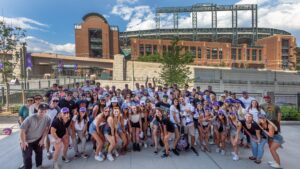 Employees of Vivax Pros at a Rockies Game - Professional House Painters
