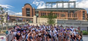 Employees of Vivax Pros at at Rockies Game - Professional House Painters