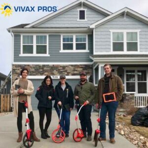 Employees of Vivax Pros n front of a home - Professional House Painters